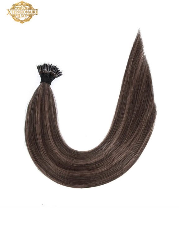 Nano Ring Hair Extensions #2c8a Chocolate & Ash Brown Mix